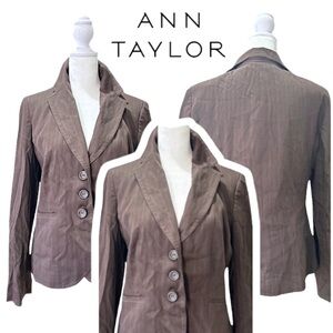 Ann Taylor Brown Blazer